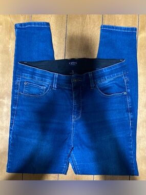 Women's Size 10/30 Curve Appeal Dark Blue Stretch Skinny Jeans